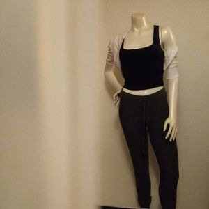 Off White Crop Cardigan